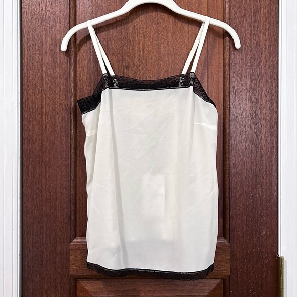 NWT Zadig & Voltaire Carmen Silk Camisole Top in White and Black - Size XS - Picture 2 of 6